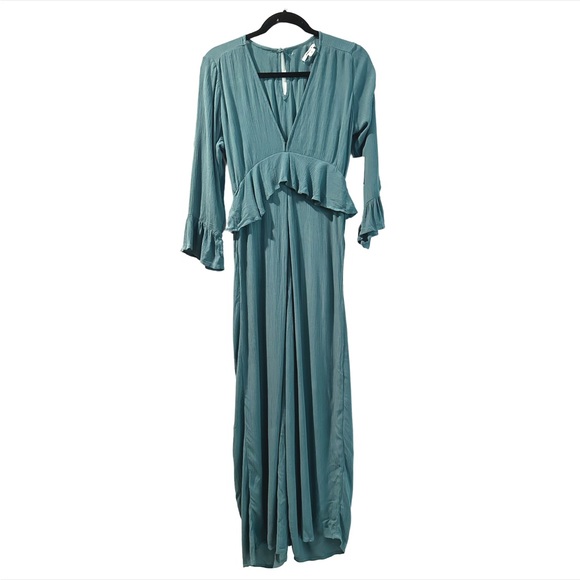 O’Neill Blue Bryan Ruffle Hem Jumpsuit - Picture 3 of 8